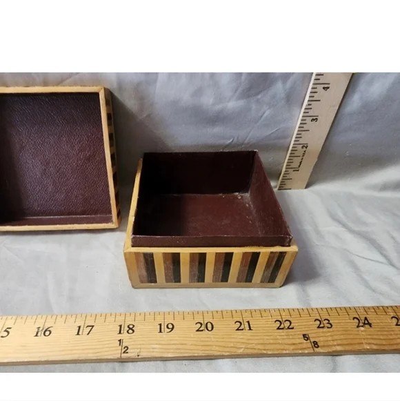 Vintage Handmade Wood Stash Storage Box Hobo/Tramp/Prison Art